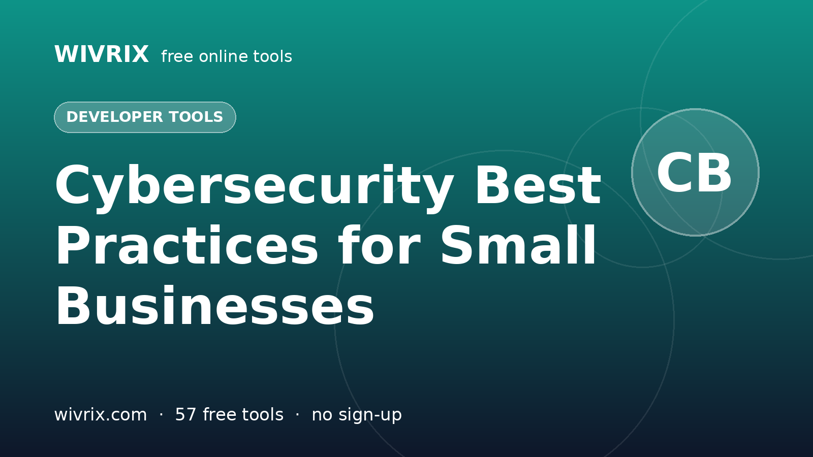 Cybersecurity Best Practices for Small Businesses