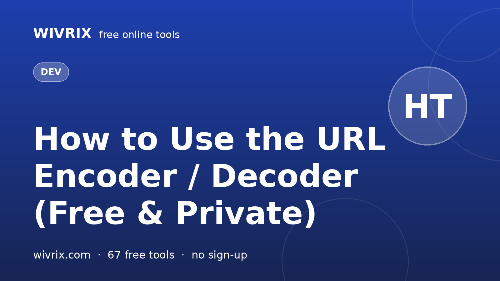 How to Use the URL Encoder / Decoder (Free & Private)
